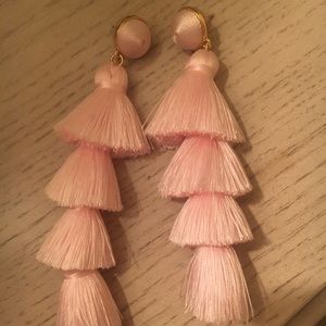 Brand New Bauble Bar Tassel Pink Earrings